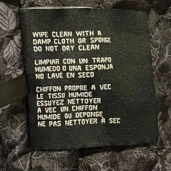 GUESS Womens Faux-Leather Moto Jacket Black Extra Small NWT - Picture 8 of 9